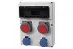 Розподільна коробка FEMO 13M - розетки 16A 5p, 32A 5p, 2x230V IP65